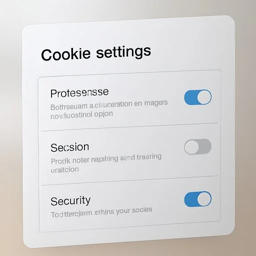 gb99 cookie settings panel